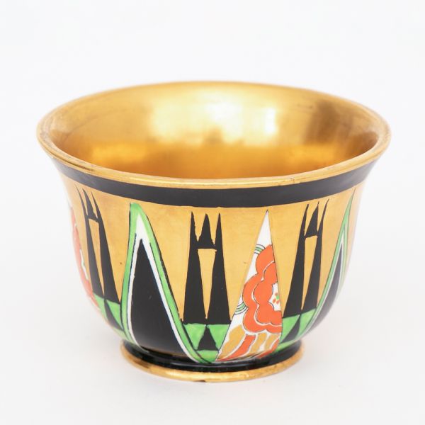 Art Deco 'Orient' Sugar Bowl by Crown Devon c.1930